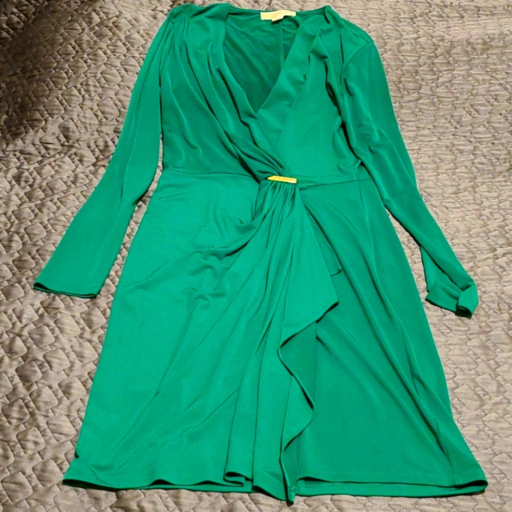Michael Kors long-sleeved wrap dress